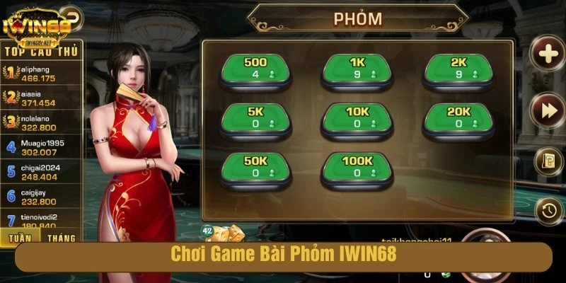 Game bài phỏm IWIN68 thu hút nhiều người chơi tham gia
