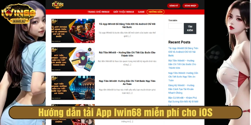 Hướng dẫn tải App Iwin68 miễn phí cho iOS