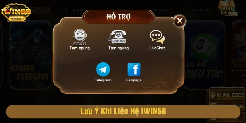Liên hệ iwin68 nhanh nhất